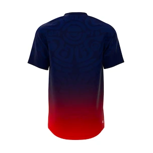 Heren T-shirt BIDI BADU  Colortwist Tee Dark Blue/Red