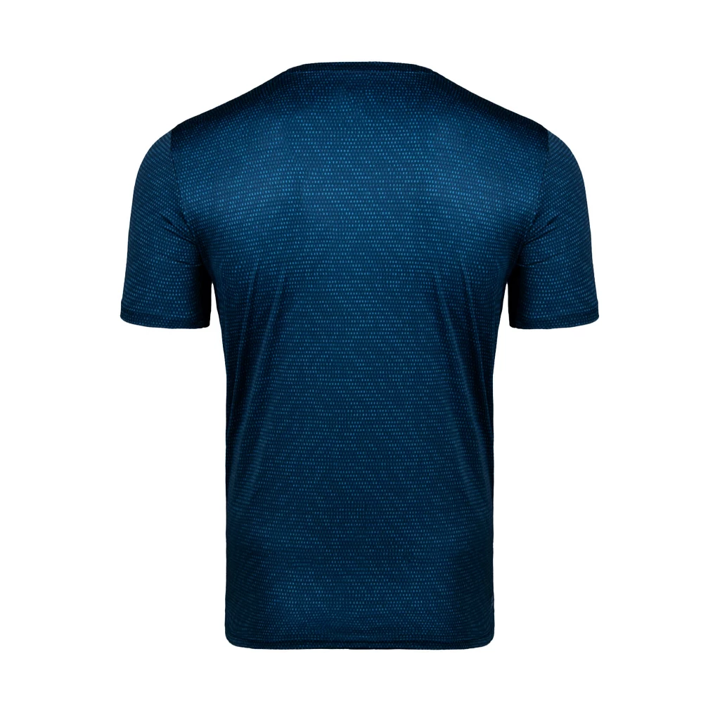Heren T-shirt BIDI BADU  Falou Tech Tee Dark Blue, Petrol