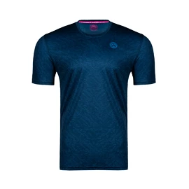 Heren T-shirt BIDI BADU Falou Tech Tee Dark Blue, Petrol