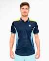 Heren T-shirt BIDI BADU  Grafic Illumination Polo Dark Blue