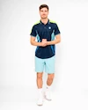 Heren T-shirt BIDI BADU  Grafic Illumination Polo Dark Blue