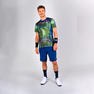 Heren T-shirt BIDI BADU  Jiro Tech Tee Green/Dark Blue
