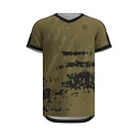 Heren T-shirt BIDI BADU  Pure Wild V-Neck Tee Olive/Dark Grey L