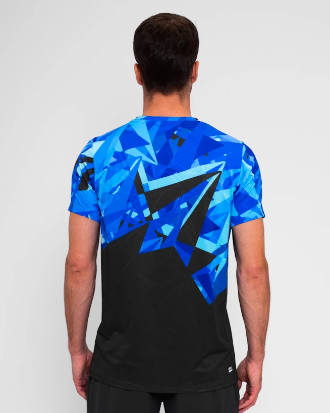 Heren T-shirt BIDI BADU  Spike Tee Dark Grey/Blue M