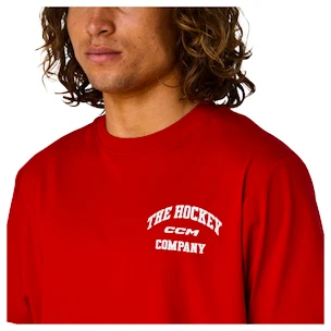 Heren T-shirt CCM  Athleisure Tee Red