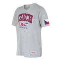 Heren T-shirt CCM FLAG TEE TEAM CZECH Athletic Grey