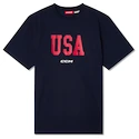 Heren T-shirt CCM  Flag Tee Team USA Navy