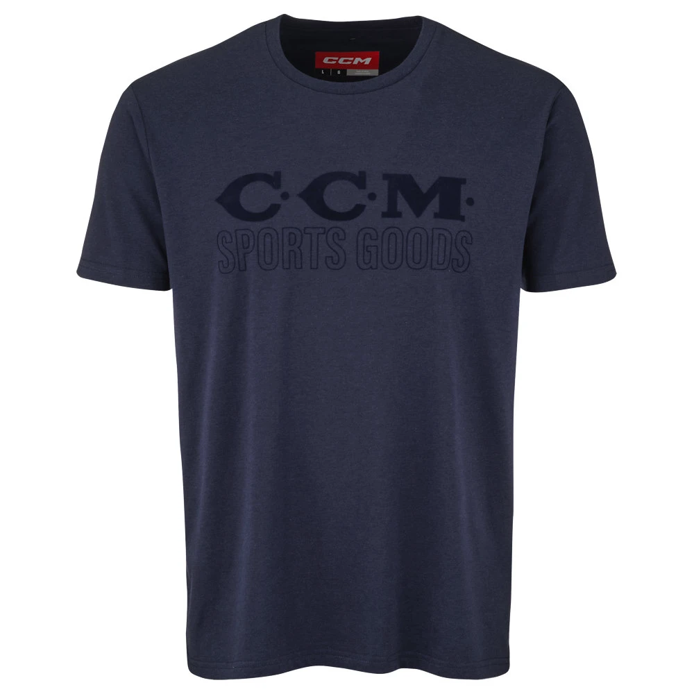 Heren T-shirt CCM Holiday SS Tee B Navy S