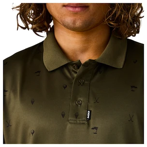 Heren T-shirt CCM  Polo Print Khaki Green