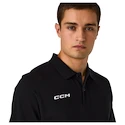 Heren T-shirt CCM  Team Polo Black