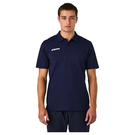 Heren T-shirt CCM Team Polo Navy