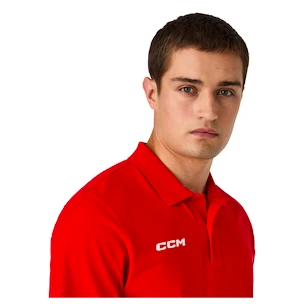 Heren T-shirt CCM  Team Polo Red
