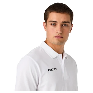Heren T-shirt CCM  Team Polo White