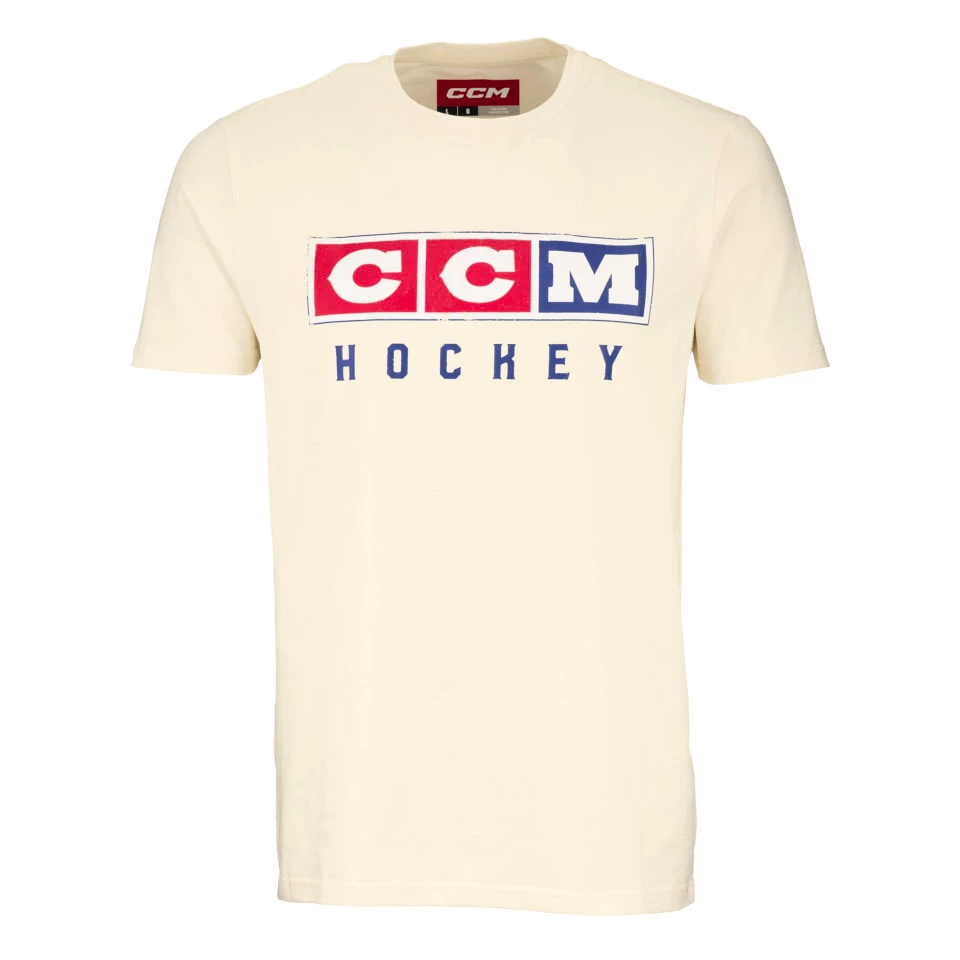 Heren T-shirt CCM Vintage Fall SS Tee Unbleached S