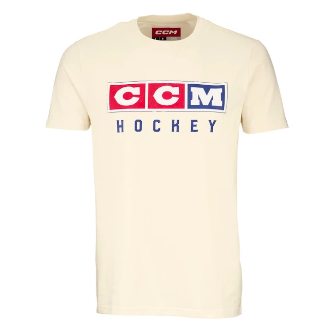 Heren T-shirt CCM Vintage Fall SS Tee Unbleached S
