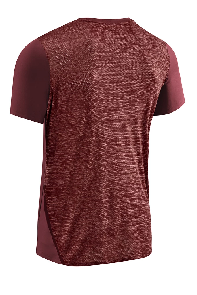 Heren T-shirt CEP  Round Neck SS Dark Red