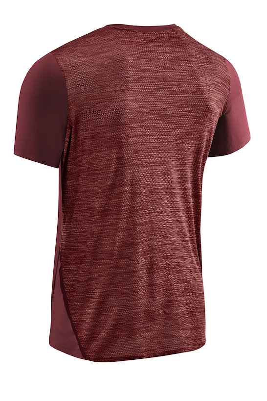 Heren T-shirt CEP  Round Neck SS Dark Red XL