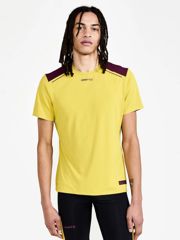 Heren T-shirt Craft Pro Hypervent SS Yellow