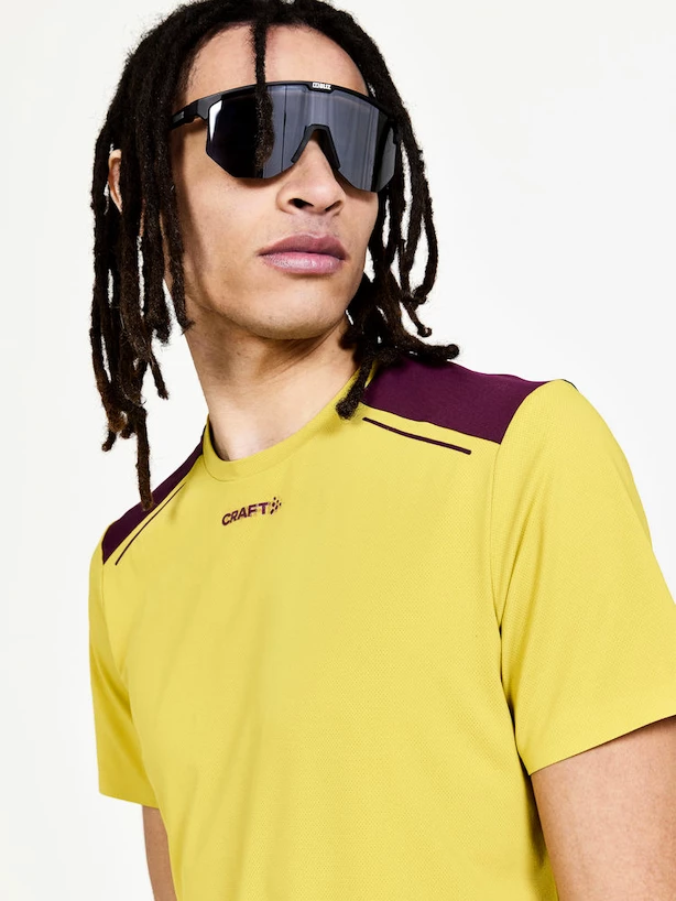 Heren T-shirt Craft Pro Hypervent SS Yellow