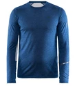 Heren T-shirt Craft  SubZ Wool LS dark blue