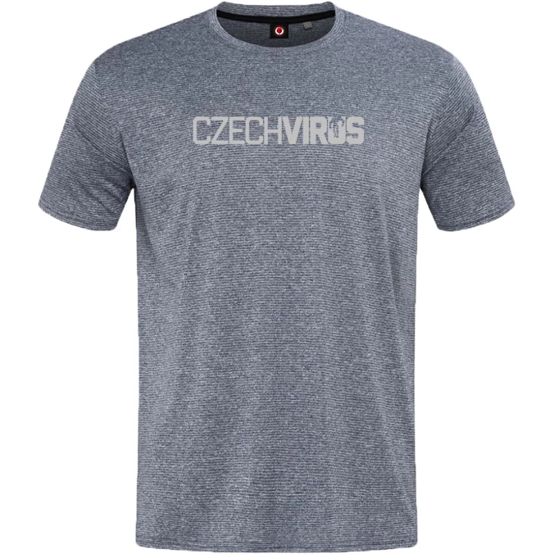 Heren T-shirt Czech Virus  Recycled Gray