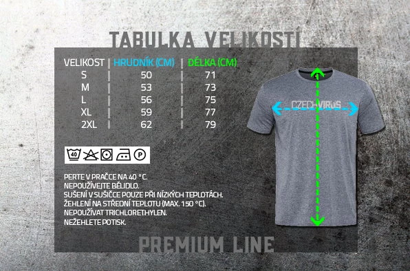 Heren T-shirt Czech Virus  Recycled Gray