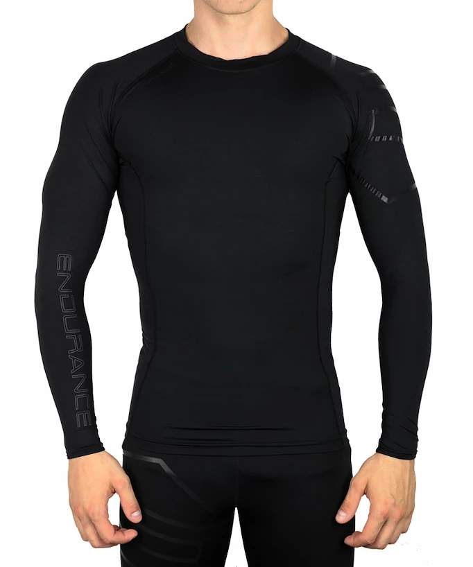 Heren T-shirt Endurance  Cenarfon Compression LS Black S