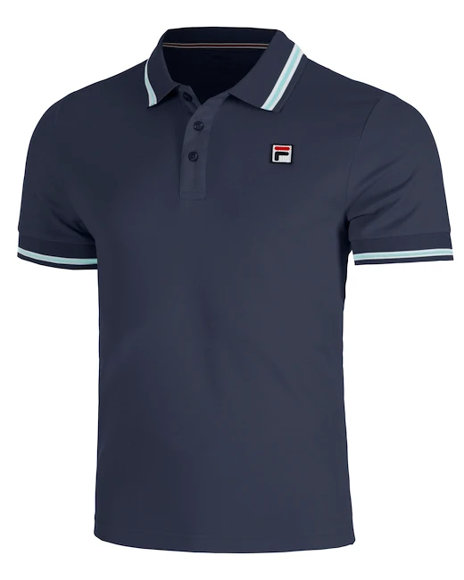 Heren T-shirt Fila  Polo Piro Vintage Indigo