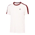 Heren T-shirt Fila  T-Shirt Stripes Jascha 2 White Alyssum/Cabernet L