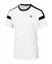 Heren T-shirt Fila T-Shirt Stripes Jascha White Alyssum