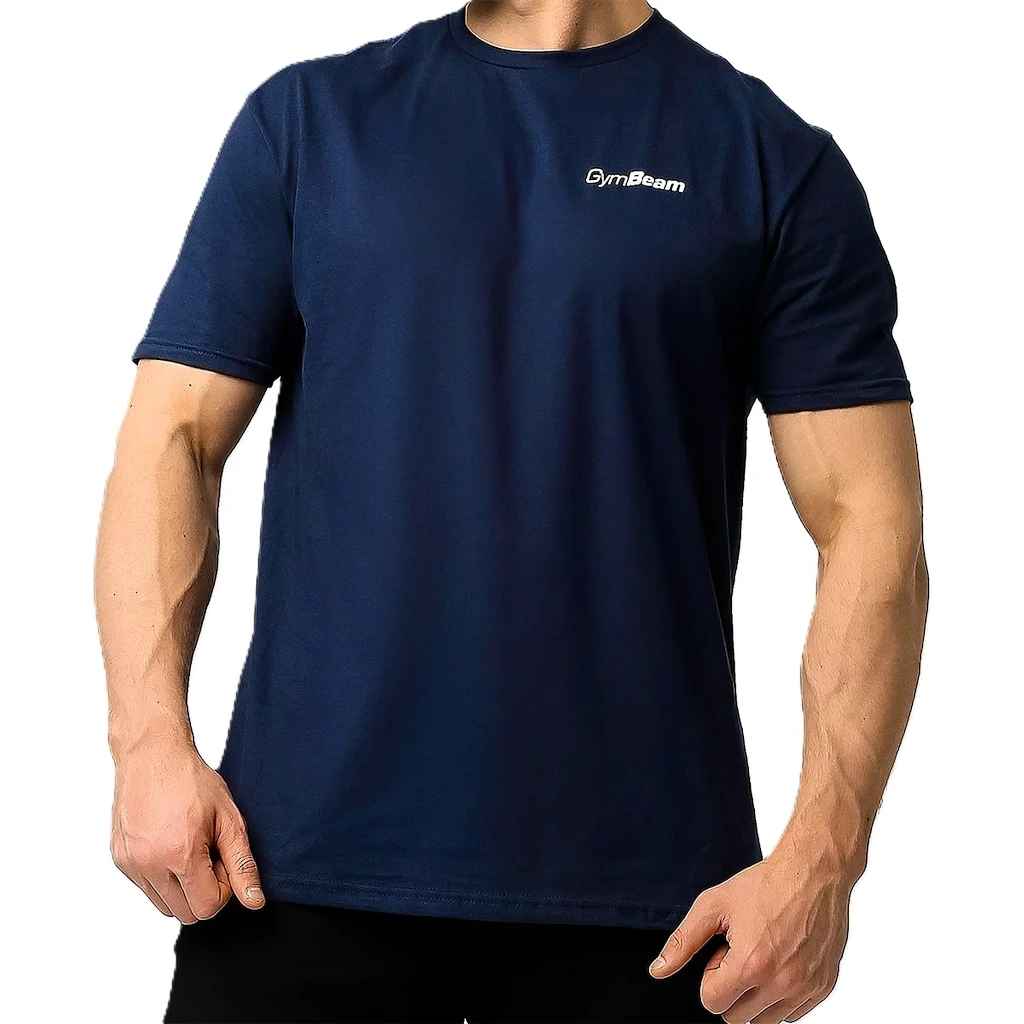 Heren T-shirt GymBeam  Basic Navy Blue