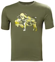 Heren T-shirt Helly Hansen F2F Organic Cotton T-Shirt Lav Green XL