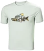 Heren T-shirt Helly Hansen  F2F Organic Cotton T-Shirt Powder Green