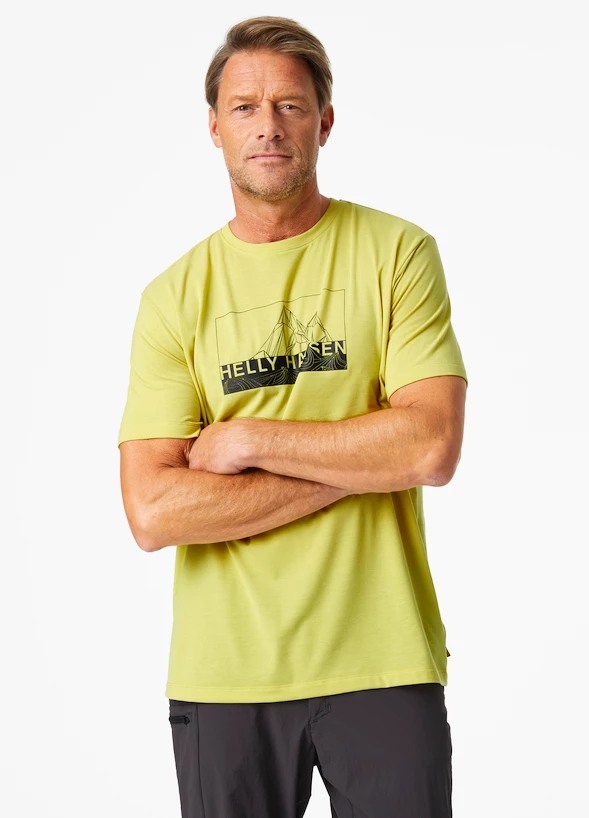 Heren T-shirt Helly Hansen  Skog Recycled Graphic T-Shirt Endive XXL