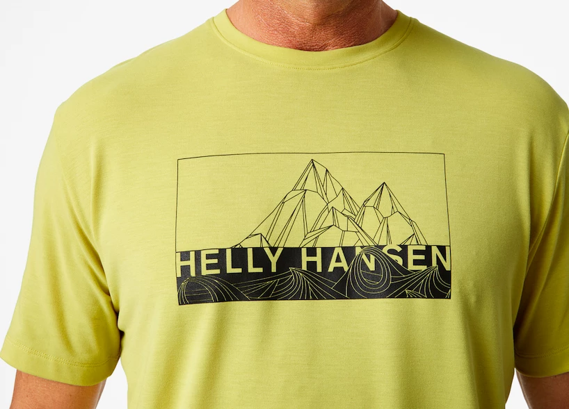 Heren T-shirt Helly Hansen  Skog Recycled Graphic T-Shirt Endive XXL