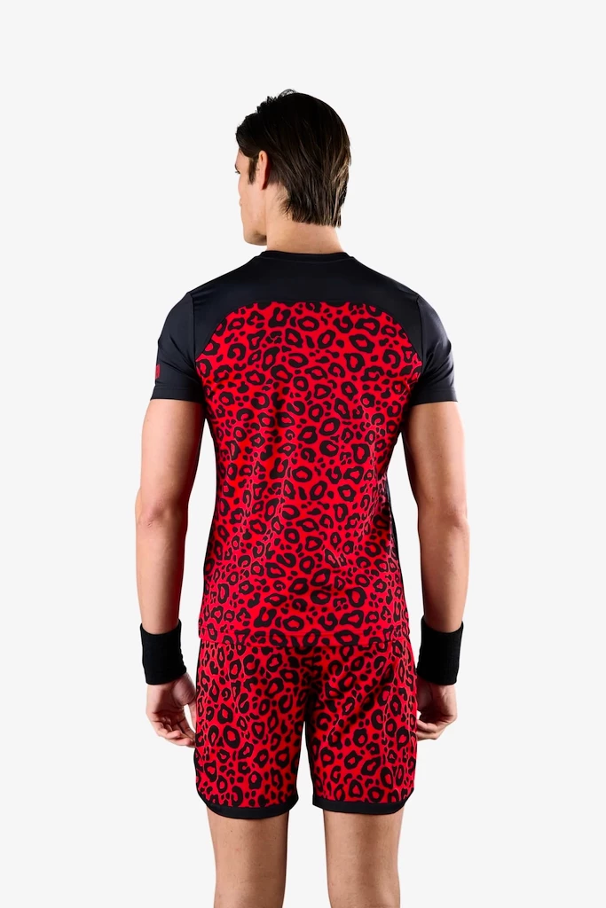 Heren T-shirt Hydrogen  Panther Tech Tee Black/Red