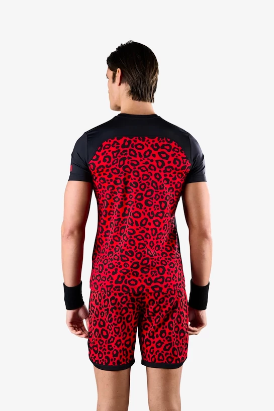 Heren T-shirt Hydrogen  Panther Tech Tee Black/Red L