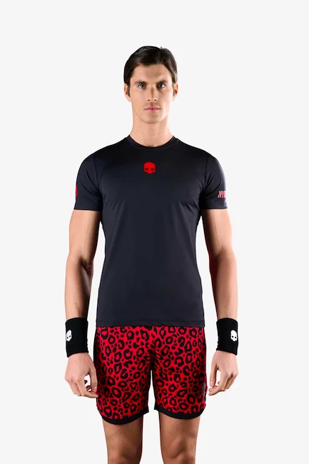 Heren T-shirt Hydrogen  Panther Tech Tee Black/Red L