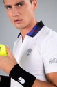 Heren T-shirt Hydrogen  Tartan Zipped Tech Polo White (Purple/Black)