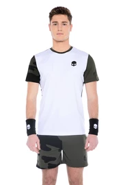 Heren T-shirt Hydrogen Tech Camo Tee White/Military Green