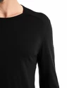 Heren T-shirt Icebreaker  200 Oasis LS Crewe Black