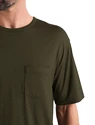 Heren T-shirt Icebreaker  Granary SS Pocket Tee Loden