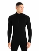 Heren T-shirt Icebreaker  M 260 Tech LS Half Zip Black