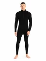 Heren T-shirt Icebreaker  M 260 Tech LS Half Zip Black