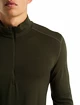 Heren T-shirt Icebreaker  M 260 Tech LS Half Zip Loden
