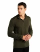 Heren T-shirt Icebreaker  M 260 Tech LS Half Zip Loden