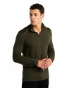 Heren T-shirt Icebreaker M 260 Tech LS Half Zip Loden