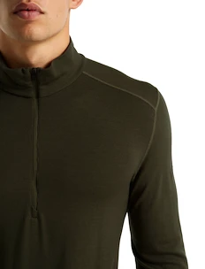 Heren T-shirt Icebreaker  M 260 Tech LS Half Zip Loden