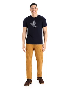 Heren T-shirt Icebreaker  M Tech Lite II SS Tee Yet Midnight