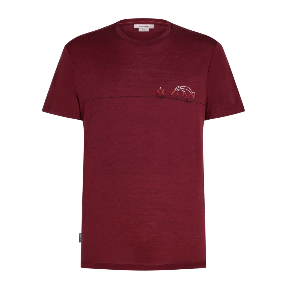 Heren T-shirt Icebreaker Merino 150 Tech Lite SS T Sing Li Cmp Port XL